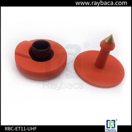 Red Non Removable UHF RFID Tags Two Pieces 860-960 Mhz Frequency