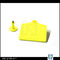 Yellow UHF RFID Engravable Cattle Ear Tags For Livestock
