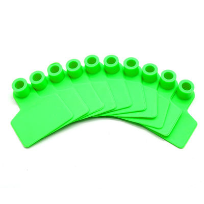 Two Pieces Laser Printing RFID Cattle Tags Farm Management