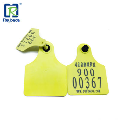 860mhz TPU Material Cattle Ear Tags 5m Reading Distance